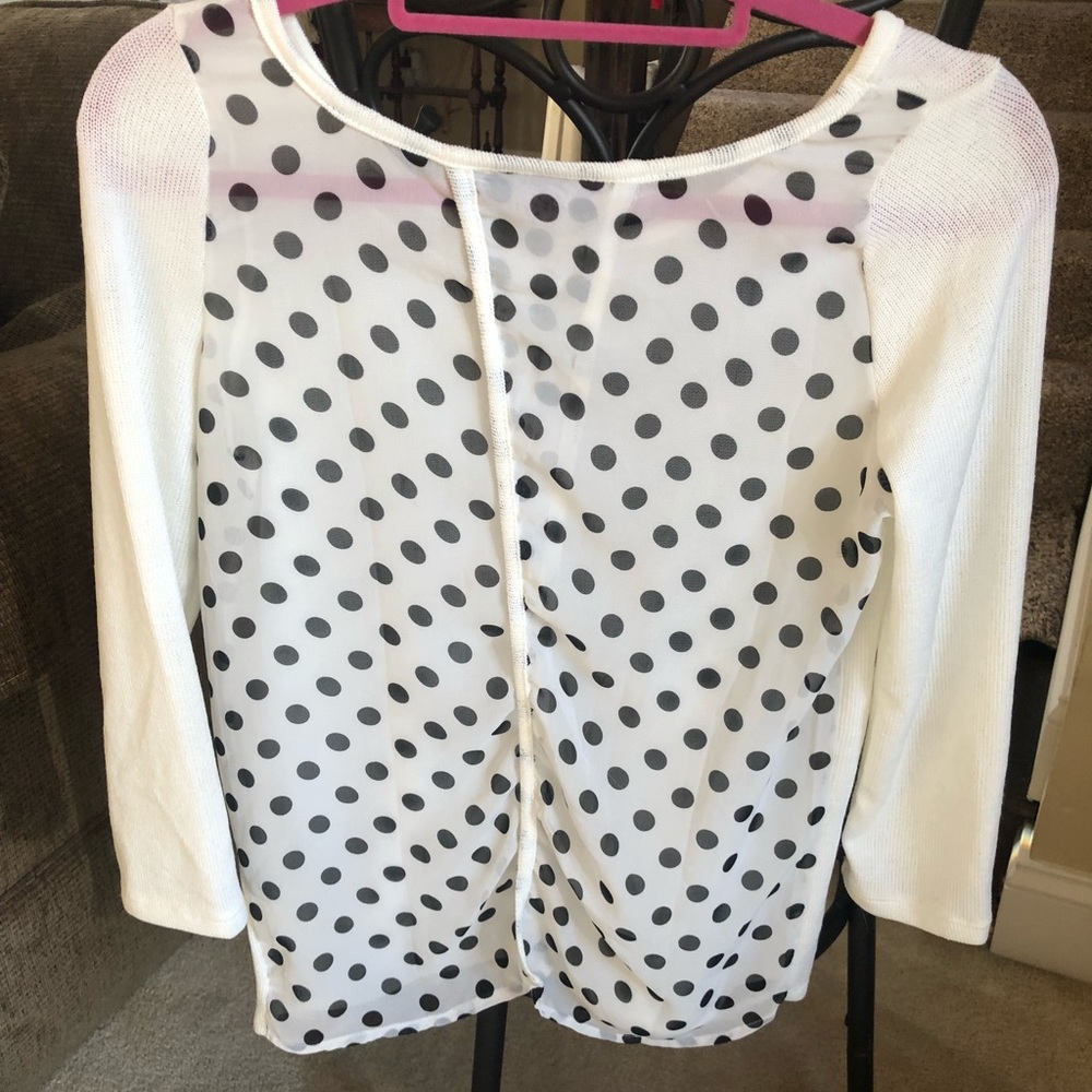 Rue21 polka dot sweater